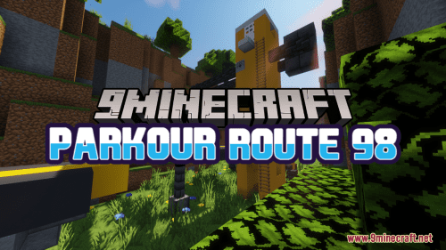 Parkour: Route 98 Map (1.19.4, 1.18.2) – Get Through The High Way Thumbnail