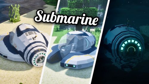 SubCraftica Mod (1.12.2) – Subnautica Submarine for Minecraft Thumbnail