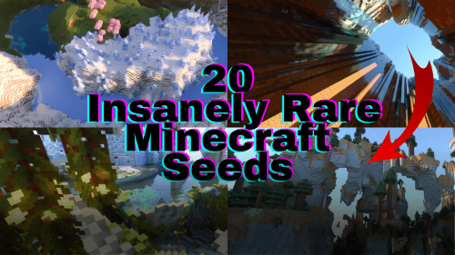 20 Insanely Rare Minecraft Seeds (1.19.4, 1.19.2) – Java/Bedrock Edition Thumbnail