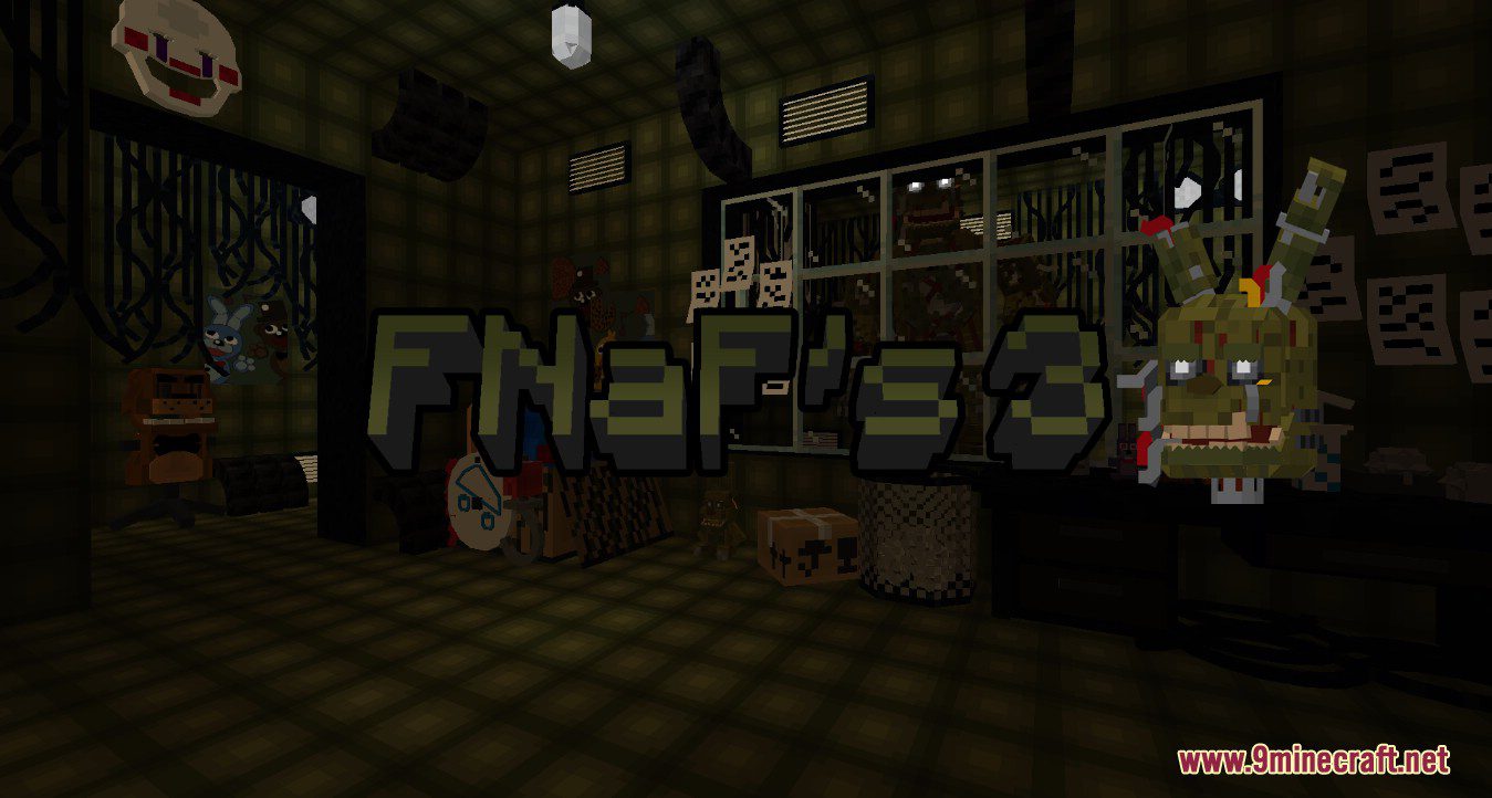 FNaF Universe and Fazbear Fanverse Mod (1.19.2, 1.18.2) - Horror Monsters 4