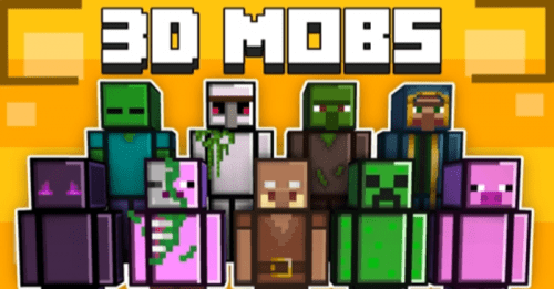 Marvi’s Mobs 3D Skins Pack (1.19) – MCPE/Bedrock Thumbnail