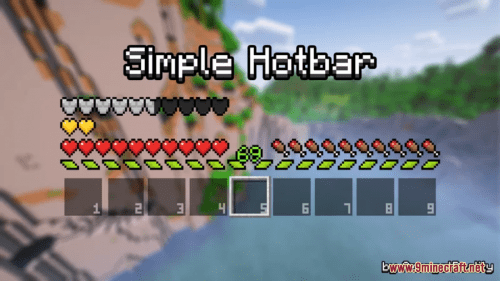 Simple Hotbar Resource Pack (1.19.4, 1.18.2) – Texture Pack Thumbnail