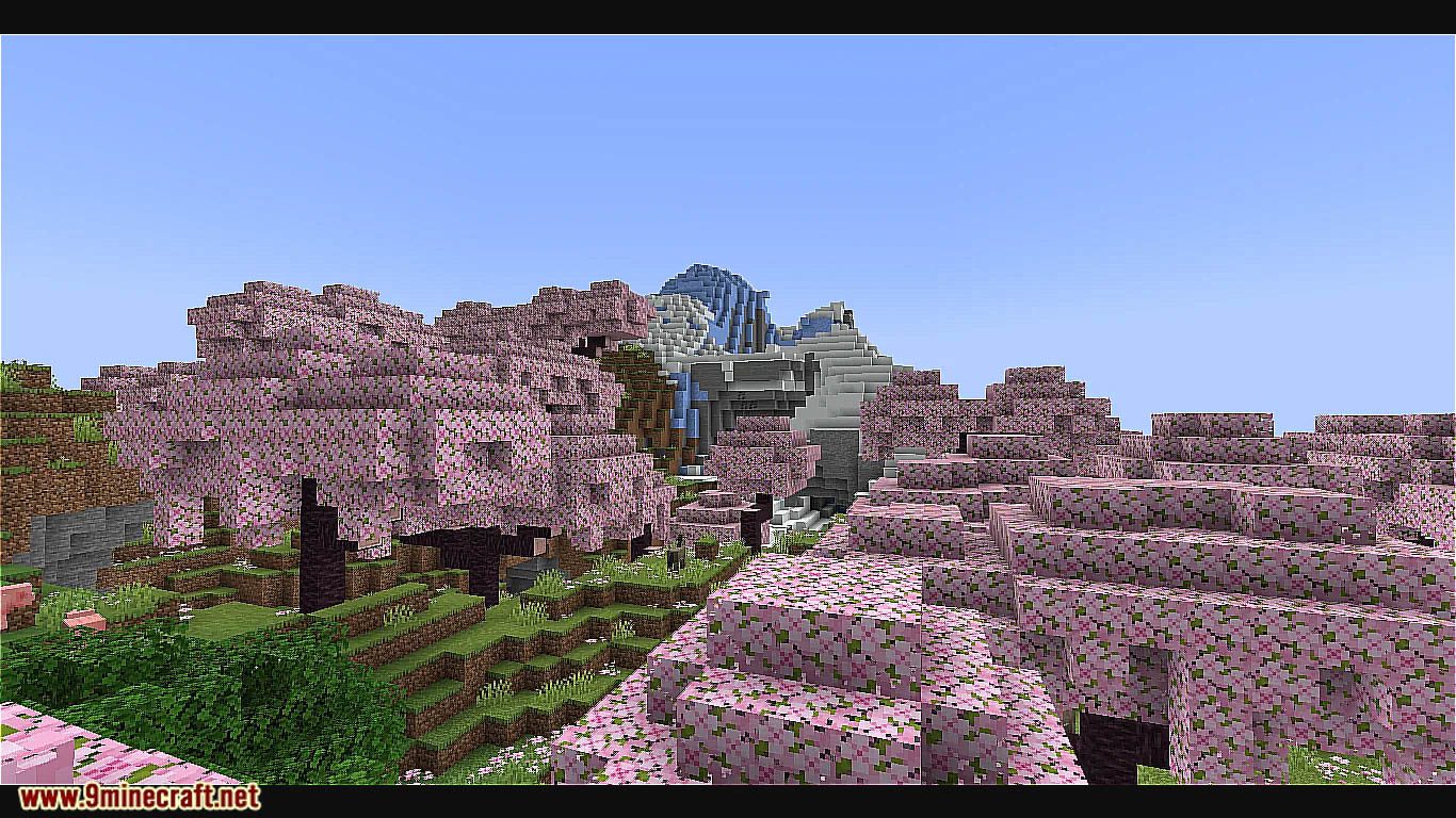 5 Cherry Grove Village Spawn Minecraft Seeds Java Edition - 1Minecraft