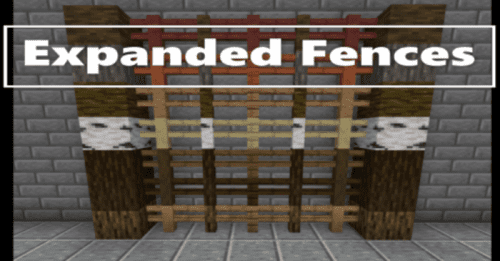 Expanded Fences Addon (1.19) – MCPE/Bedrock Mod Thumbnail