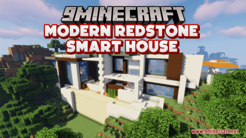 Modern Redstone Smart House Map (1.19.4, 1.18.2) – One House You Ever Need Thumbnail