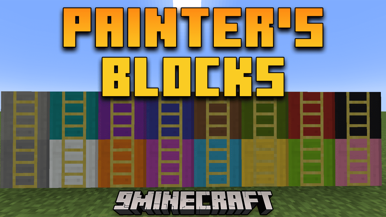 Painter's Blocks Mod (1.19.3, 1.18.2) - A Bunch Of Freely Dyeable Stone Blocks. 1