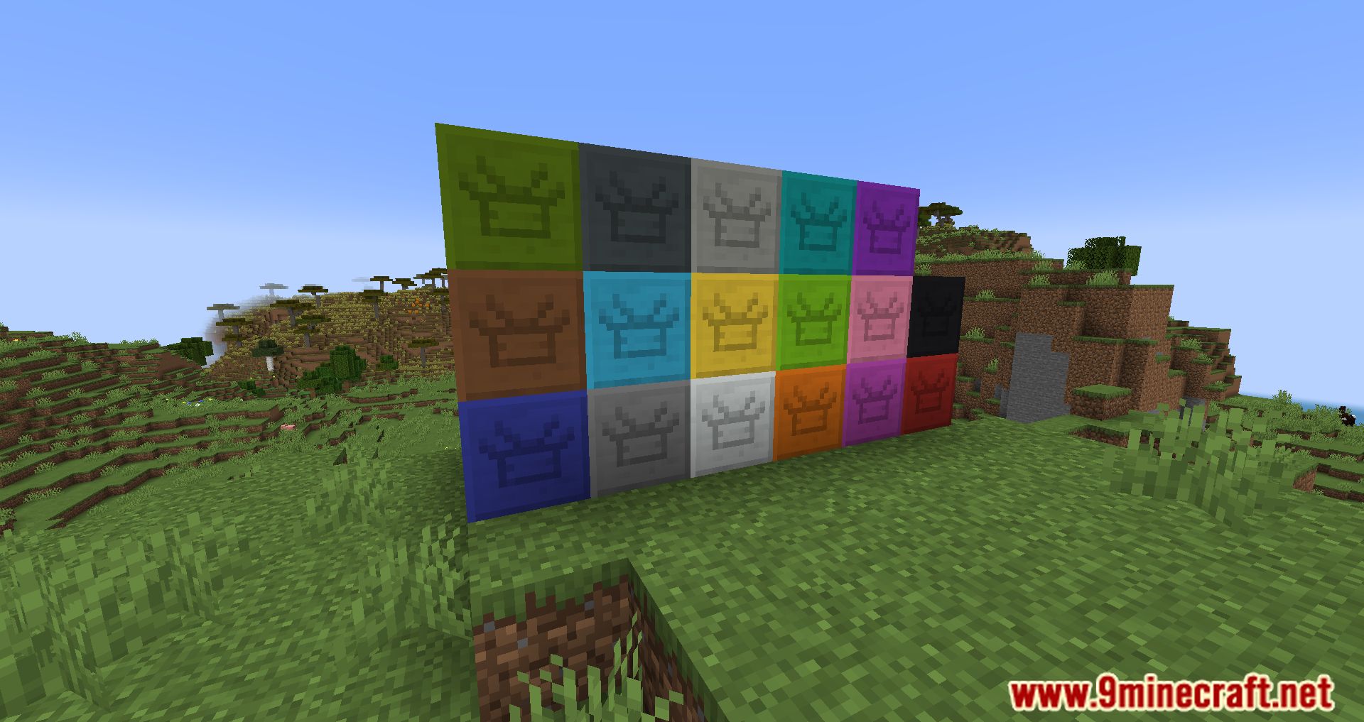 Painter's Blocks Mod (1.19.3, 1.18.2) - A Bunch Of Freely Dyeable Stone Blocks. 5