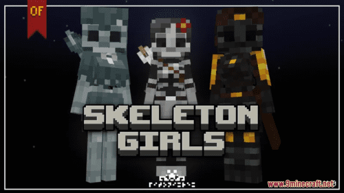 Skeleton Girls Resource Pack (1.19.4, 1.19.2) – Texture Pack Thumbnail