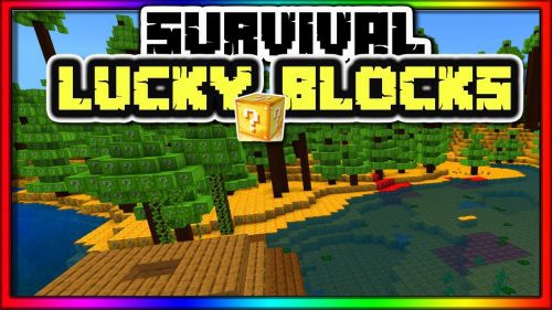 Survival Lucky Blocks Map (1.19) – MCPE/Bedrock Thumbnail