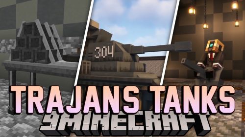 Trajan’s Tanks Mod (1.19.2, 1.18.2) – WW2 Tanks to Minecraft Thumbnail