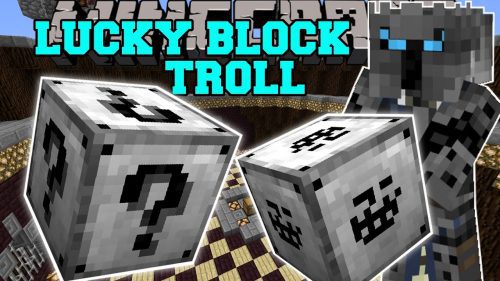 Troll Lucky Block Mod (1.8.9) – Illuminati, Giant Troll Faces Thumbnail
