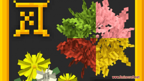 XeKr Colorful Flowers Leaves Resource Pack (1.19.4, 1.19.2) – Texture Pack Thumbnail