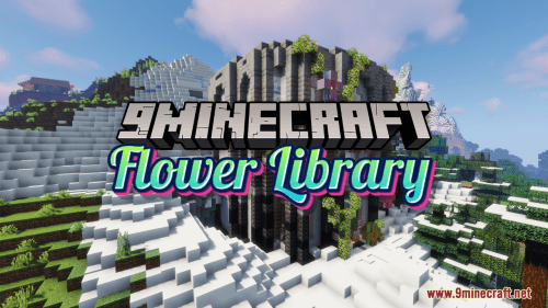 Flower Library Map (1.19.4, 1.18.2) – Super Cute Survival Base Thumbnail