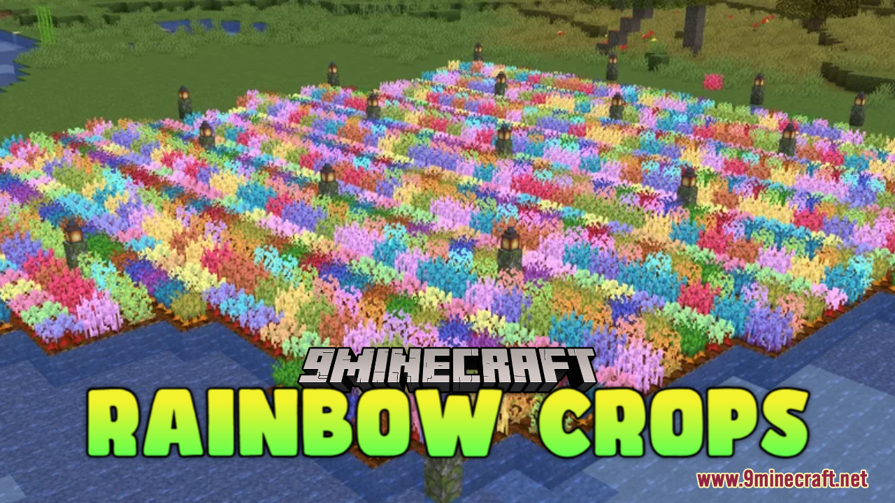 Rainbow Crops Resource Pack (1.20.1, 1.19.4) - Texture Pack 1