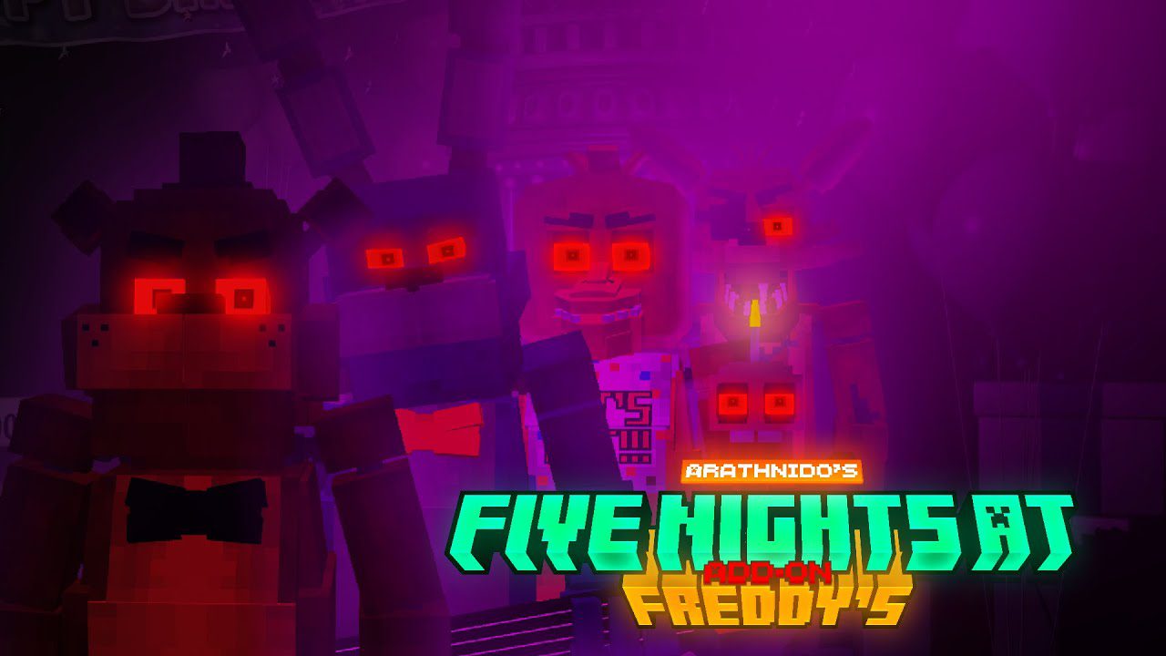 mcpe fnaf 2 addon