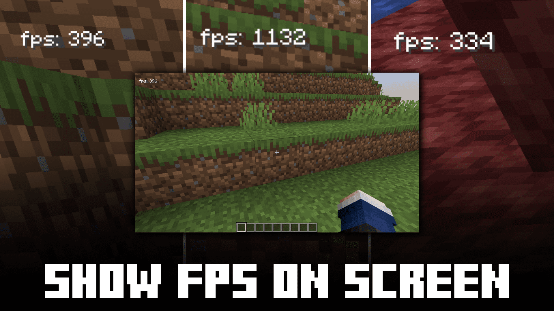how to show fps on screen in minecraft