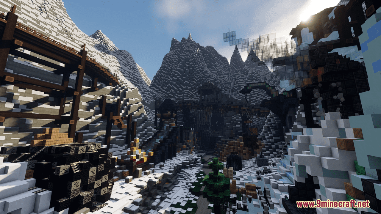 Frozen Crag Map - 1Minecraft