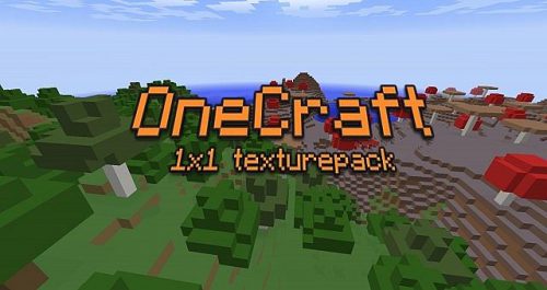 OneCraft 1×1 Resource Pack (1.8.9, 1.7.10) – Texture Pack Thumbnail